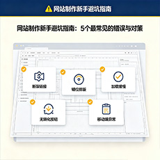 小店建站-网站制作新手避坑指南：5个最常见的错误与对策