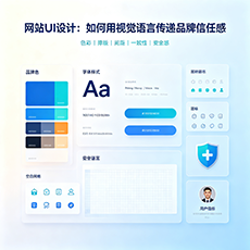 太原建站-网站UI设计：如何用视觉语言传递品牌信任感